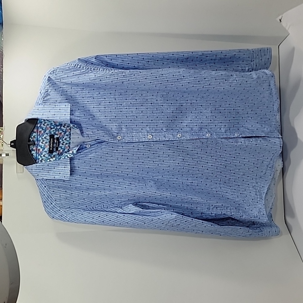 Men's Bugatchi Shaped Fit Button-up Shirt- XL
